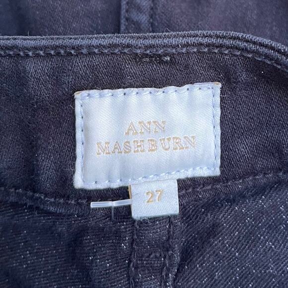 Ann Mashburn High Waisted Black Boot Cut Jeans Cotton Blend Women's Size 27 - Picture 3 of 6